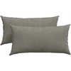 Sofa Pagalvės 2 pcs Šviesiai pilka 80 x 40 cm
