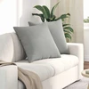 Sofa Pagalvės 2 vnt. audinys Šviesiai pilka 80 x 80 cm