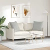 Sofa Pagalvės 2 vnt. audinys Šviesiai pilka 80 x 80 cm