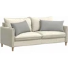 Sofa Pagalvės 2 vnt. audinys Šviesiai pilka 80 x 40 cm