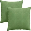Sofa Pagalvės 2 pcs Šviesiai žalia 80 x 80 cm