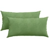 Sofa Pagalvės 2 pcs Šviesiai žalia 80 x 40 cm
