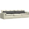 Sofa Pagalvės 2 pcs Tamsiai pilka 145 x 40 cm