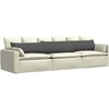 Sofa Pagalvės 2 pcs Tamsiai pilka 200 x 40 cm