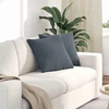 Sofa Pagalvės 2 pcs Tamsiai pilka 45 x 45 cm Kordūrinis audinys