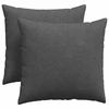 Sofa Pagalvės 2 pcs Tamsiai pilka 45 x 45 cm Kordūrinis audinys