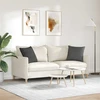 Sofa Pagalvės 2 pcs Tamsiai pilka 45 x 45 cm Kordūrinis audinys