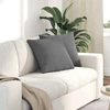 Sofa Pagalvės 2 vnt. audinys Tamsiai pilka 45 x 45 cm