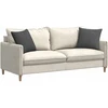Sofa Pagalvės 2 pcs Tamsiai pilka 45 x 45 cm Kordūrinis audinys