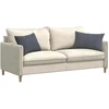 Sofa Pagalvės 2 vnt. Tamsiai pilka 60 x 40 cm Kordūrinis audinys
