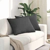 Sofa Pagalvės 2 pcs Tamsiai pilka 70 x 50 cm Kordūrinis audinys
