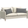 Sofa Pagalvės 2 vnt. audinys Tamsiai pilka 80 x 40 cm