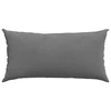 Sofa Pagalvės 2 vnt. audinys Tamsiai pilka 80 x 40 cm