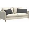 Sofa Pagalvės 2 vnt. Tamsiai pilka 80 x 40 cm Kordūrinis audinys