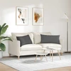 Sofa Pagalvės 2 vnt. Tamsiai pilka 80 x 40 cm Kordūrinis audinys