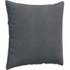 Sofa Pagalvės 2 vnt. Tamsiai pilka 80 x 80 cm Kordūrinis audinys