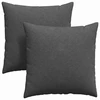 Sofa Pagalvės 2 pcs Tamsiai pilka 80 x 80 cm Kordūrinis audinys