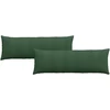 Sofa Pagalvės 2 pcs Tamsiai žalia 120 x 40 cm