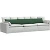 Sofa Pagalvės 2 vnt. Tamsiai žalia 200 x 40 cm