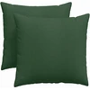 Sofa Pagalvės 2 pcs Tamsiai žalia 45 x 45 cm Kordūrinis audinys