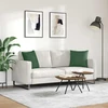 Sofa Pagalvės 2 pcs Tamsiai žalia 45 x 45 cm Kordūrinis audinys