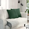 Sofa Pagalvės 2 pcs Tamsiai žalia 45 x 45 cm Kordūrinis audinys