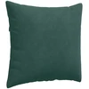 Sofa Pagalvės 2 pcs Tamsiai žalia 50 x 50 cm Kordūrinis audinys