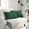 Sofa Pagalvės 2 pcs Tamsiai žalia 60 x 40 cm Kordūrinis audinys