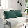 Sofa Pagalvės 2 pcs Tamsiai žalia 60 x 40 cm Kordūrinis audinys