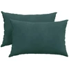 Sofa Pagalvės 2 pcs Tamsiai žalia 60 x 40 cm Kordūrinis audinys