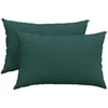 Sofa Pagalvės 2 pcs Tamsiai žalia 60 x 40 cm audinys