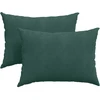 Sofa Pagalvės 2 pcs Tamsiai žalia 70 x 50 cm Kordūrinis audinys