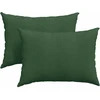 Sofa Pagalvės 2 pcs Tamsiai žalia 70 x 50 cm Kordūrinis audinys