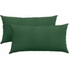 Sofa Pagalvės 2 pcs Tamsiai žalia 80 x 40 cm Kordūrinis audinys