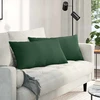Sofa Pagalvės 2 pcs Tamsiai žalia 80 x 40 cm Kordūrinis audinys