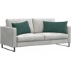 Sofa Pagalvės 2 pcs Tamsiai žalia 80 x 40 cm Kordūrinis audinys