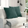 Sofa Pagalvės 2 pcs Tamsiai žalia 80 x 80 cm Kordūrinis audinys