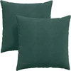 Sofa Pagalvės 2 pcs Tamsiai žalia 80 x 80 cm Kordūrinis audinys