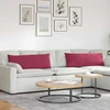 Sofa Pagalvės 2 pcs Vyno raudona 120 x 40 cm Kordūrinis audinys