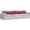 Sofa Pagalvės 2 pcs Vyno raudona 145 x 40 cm Kordūrinis audinys