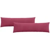 Sofa Pagalvės 2 pcs Vyno raudona 145 x 40 cm Kordūrinis audinys