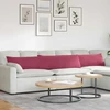 Sofa Pagalvės 2 pcs Vyno raudona 200 x 40 cm Kordūrinis audinys