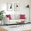 Sofa Pagalvės 2 pcs Vyno raudona 45 x 45 cm Kordūrinis audinys