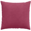 Sofa Pagalvės 2 pcs Vyno raudona 50 x 50 cm Kordūrinis audinys
