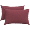 Sofa Pagalvės 2 vnt. audinys Vyno raudona 60 x 40 cm
