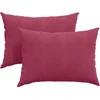 Sofa Pagalvės 2 vnt. Vyno raudona 70 x 50 cm Kordūrinis audinys