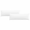 Sofa Pagalvės 2 pcs Balta 120 x 40 cm audinys