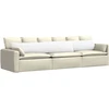 Sofa Pagalvės 2 vnt. audinys Balta 200 x 40 cm