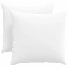 Sofa Pagalvės 2 pcs Balta 50 x 50 cm audinys