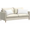 Sofa Pagalvės 2 pcs Balta 80 x 40 cm audinys